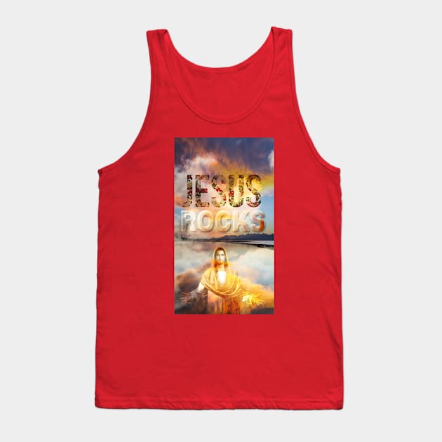 Jesus Rocks II Tank Top by wonderwoman0317